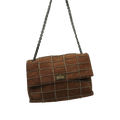 CHANEL Brown Reissue 225 Patchwork Flap Bag