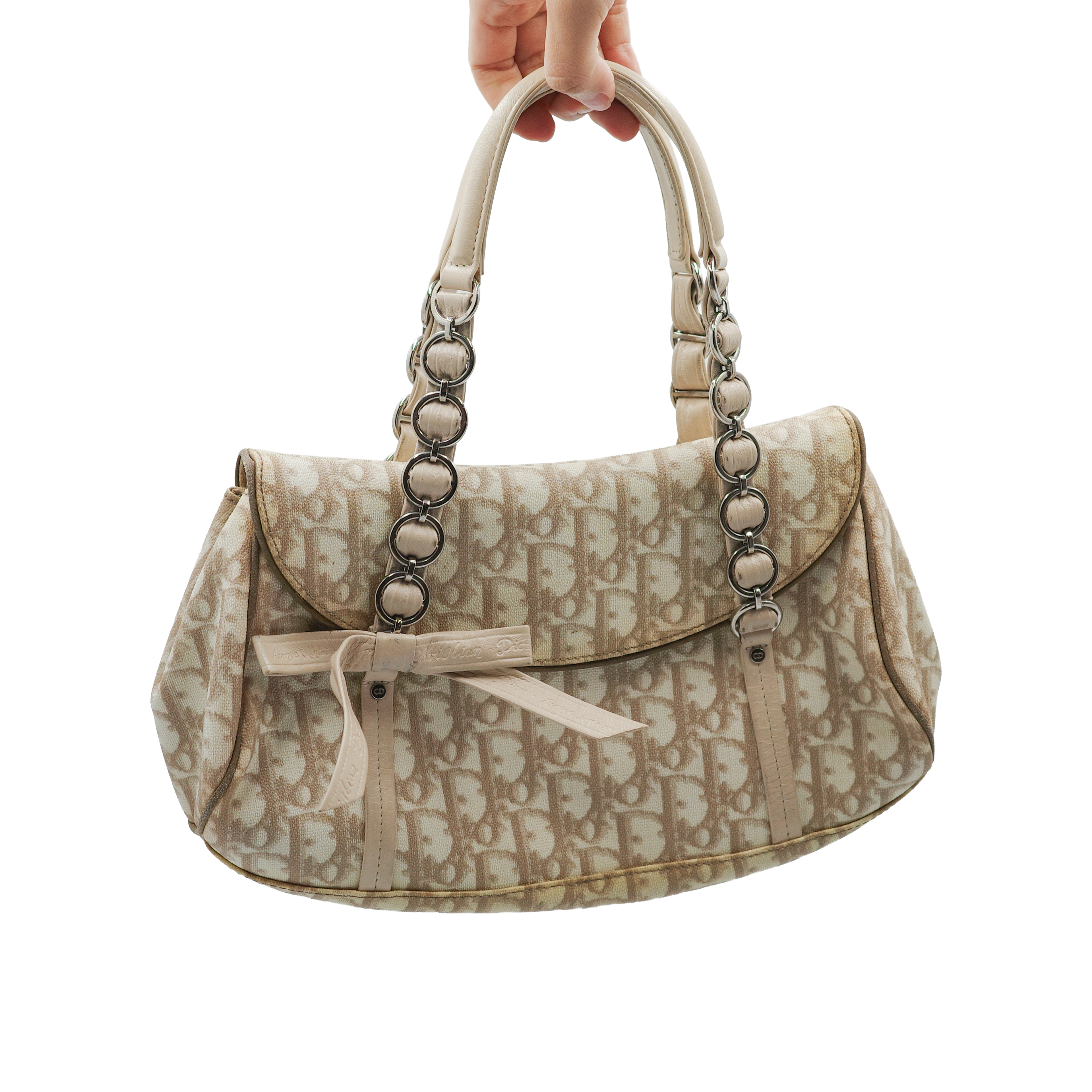 DIOR Romantic Trotter Beige PVC Leather