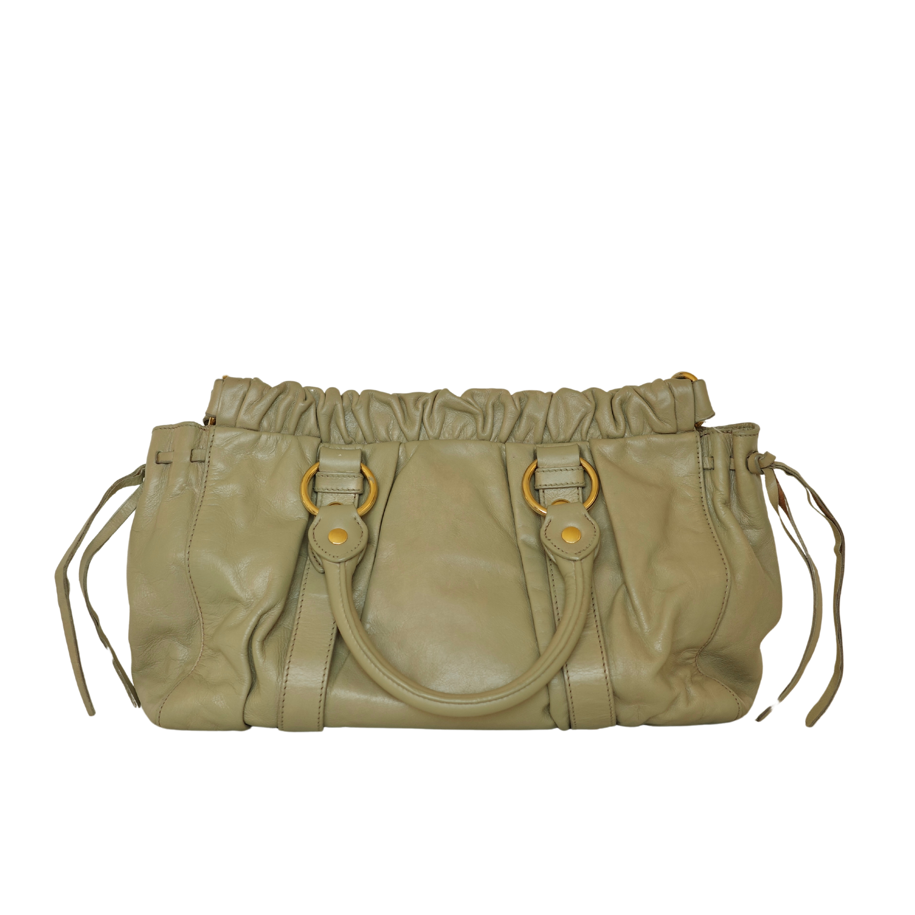 MIU MIU Vitello Lux Bow Bag