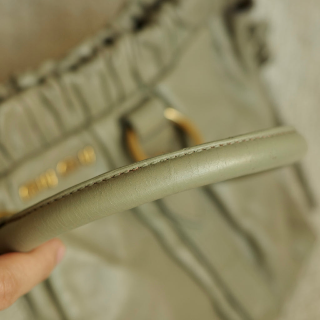 MIU MIU Vitello Lux Bow Bag