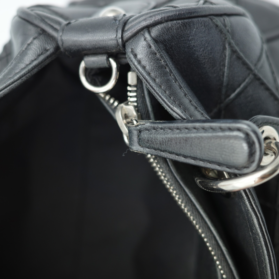 Dior Black Cannage Granville Polochon