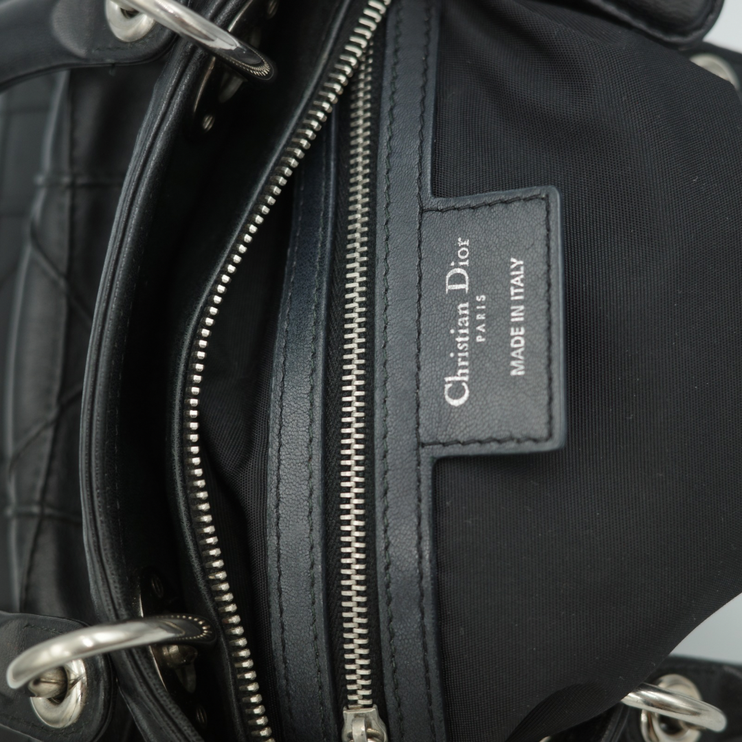 Dior Black Cannage Granville Polochon