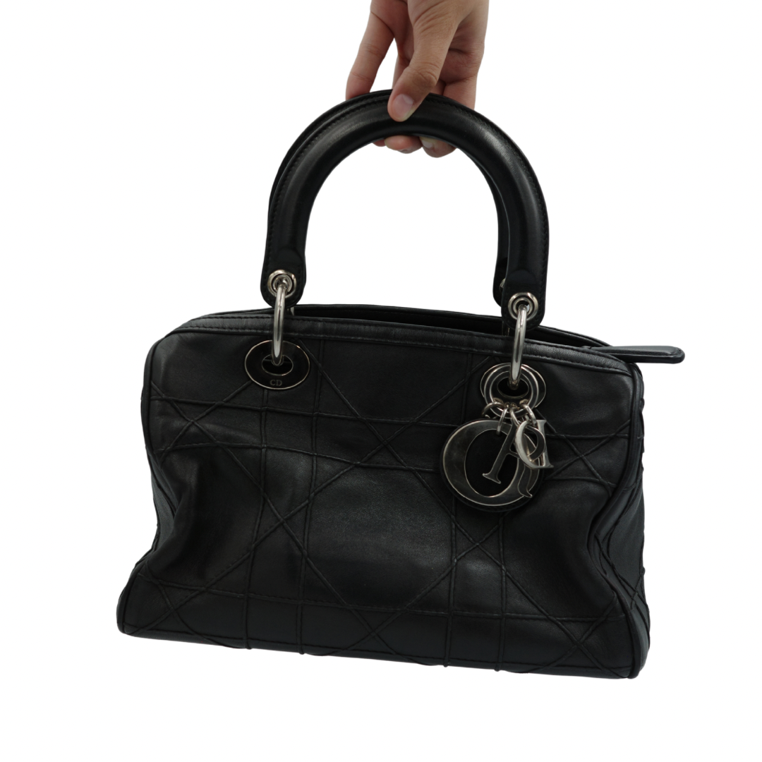 Dior Black Cannage Granville Polochon