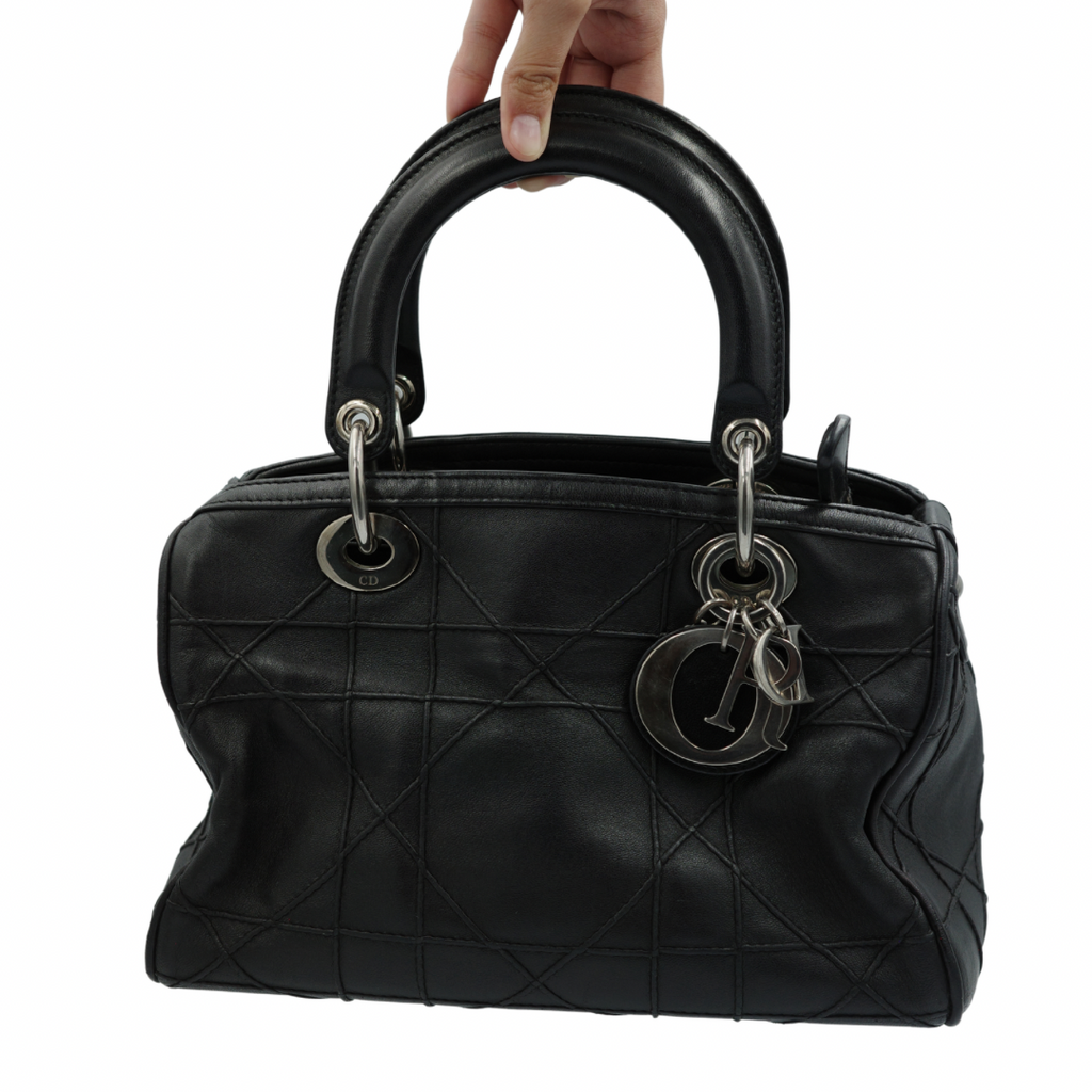 Dior Black Cannage Granville Polochon