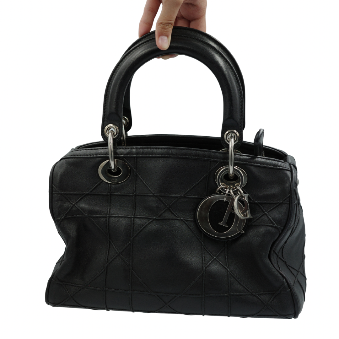 Dior Black Cannage Granville Polochon