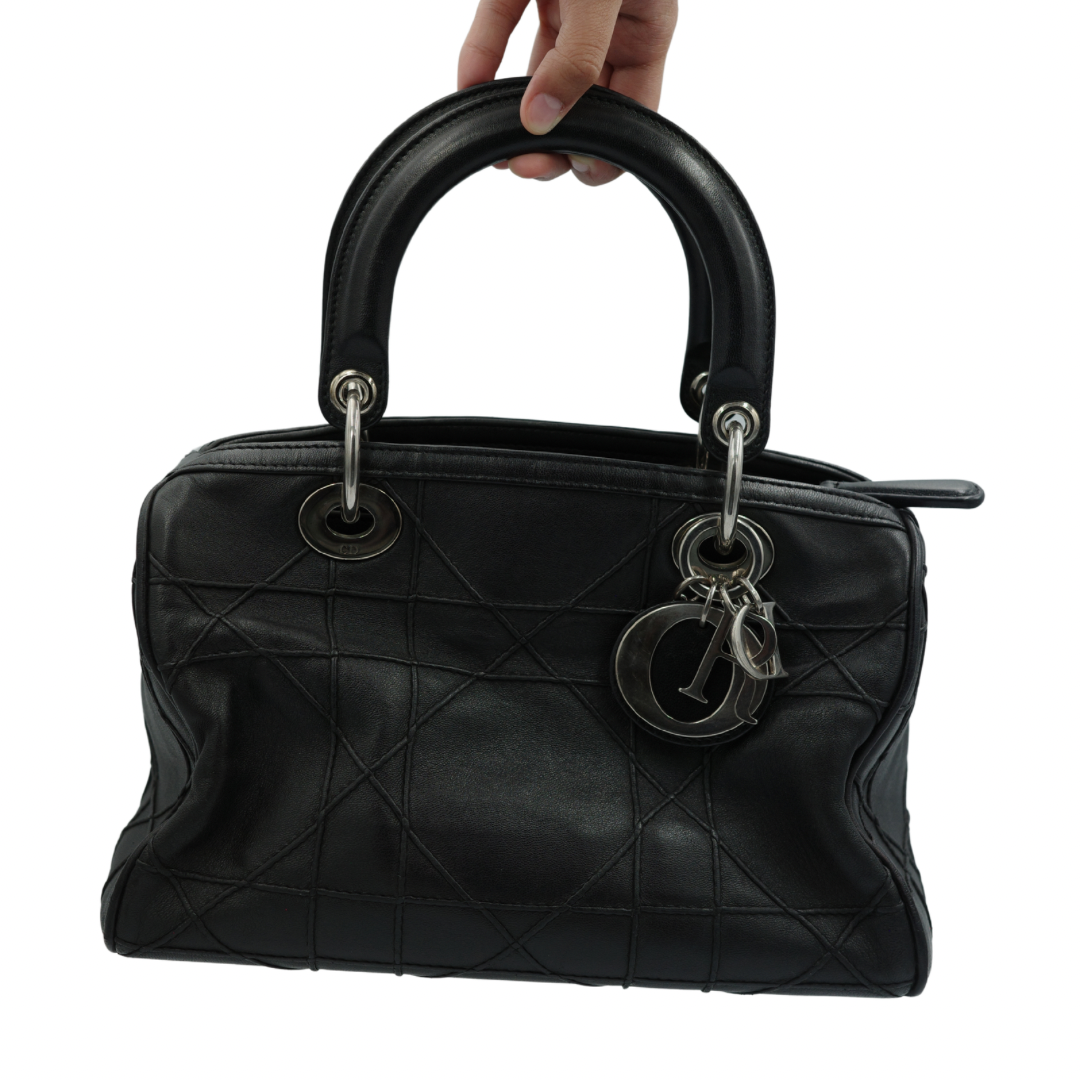 Dior Black Cannage Granville Polochon
