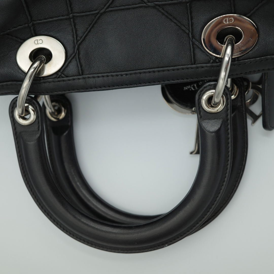 Dior Black Cannage Granville Polochon