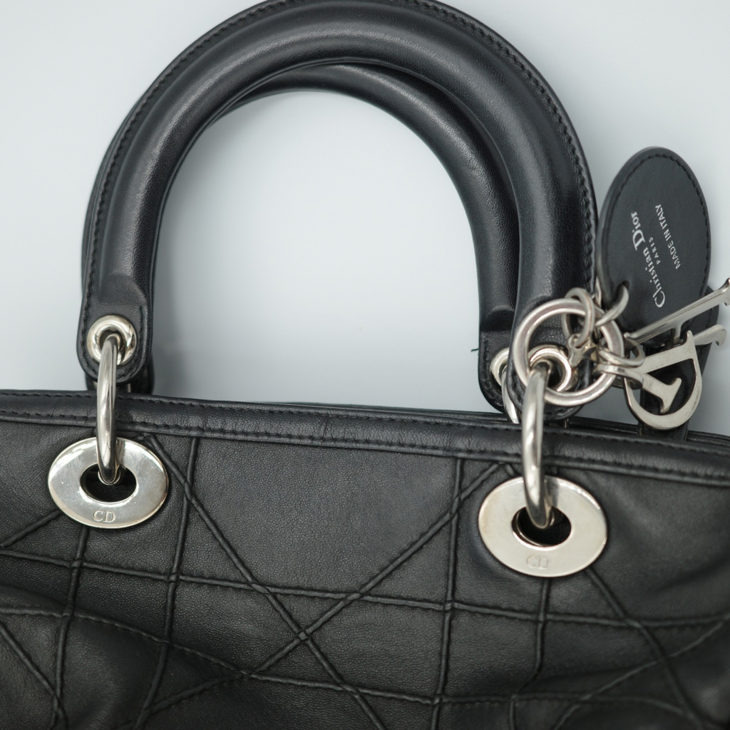 Dior Black Cannage Granville Polochon