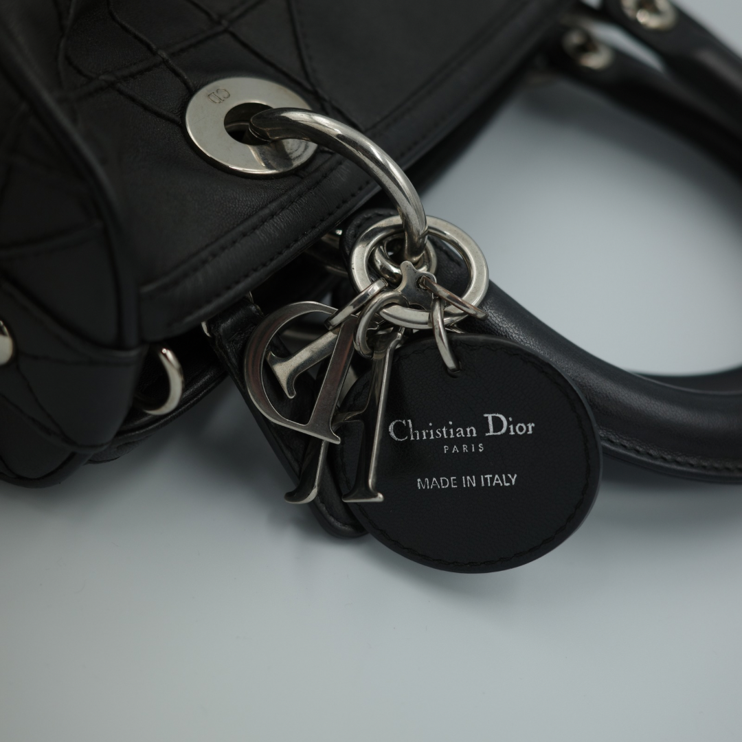 Dior Black Cannage Granville Polochon