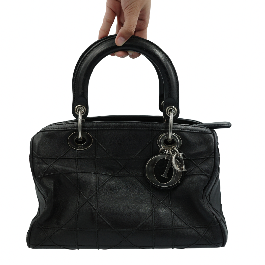Dior Black Cannage Granville Polochon