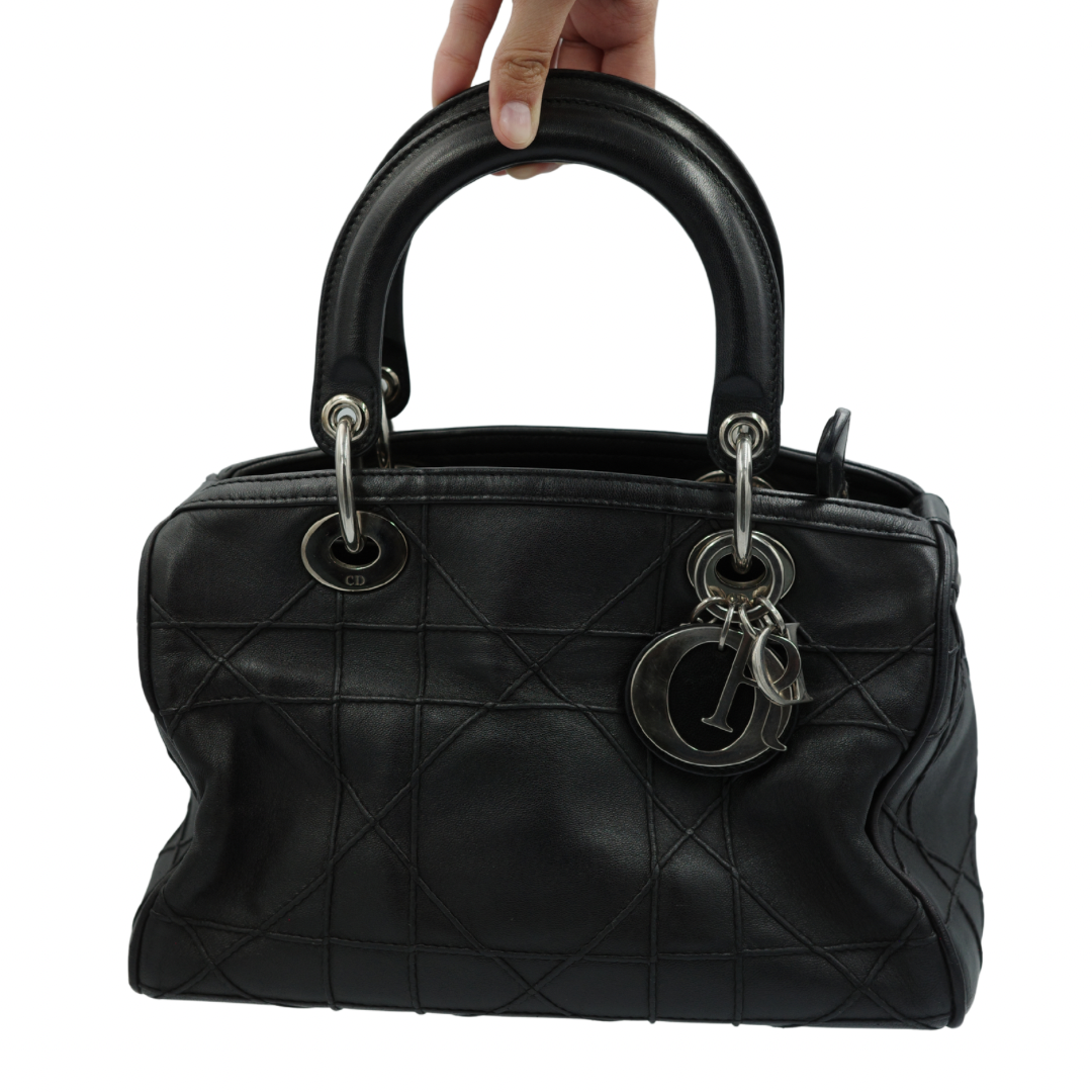 Dior Black Cannage Granville Polochon