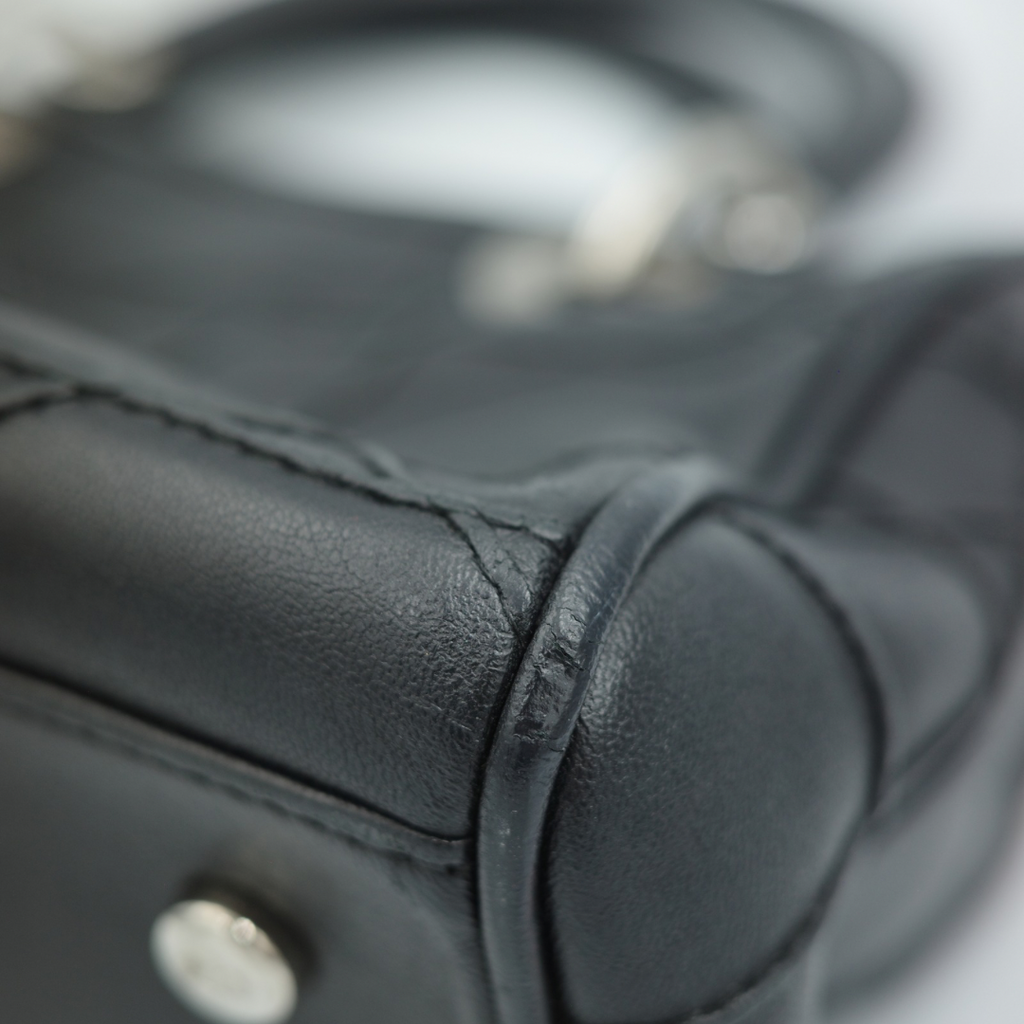 Dior Black Cannage Granville Polochon
