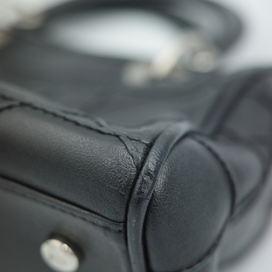 Dior Black Cannage Granville Polochon